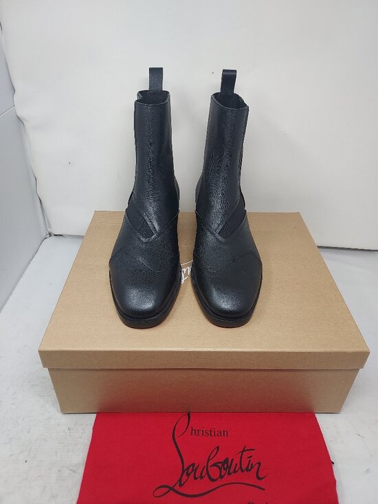 Christian Louboutin Black Boabi Leather Chelsea Boot main image 9